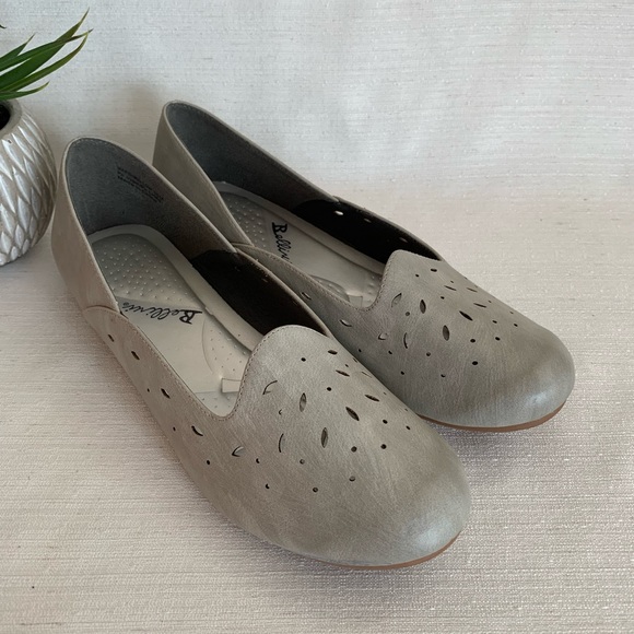 Bellini Marshmallow Gray Faux Leather Flats Woman’s 10M - Picture 4 of 15